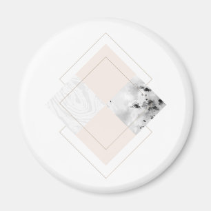 Aimant Conception de marbre géométrique