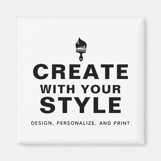 Aimant Conception de marque d'entreprise personnalisée (Devant)