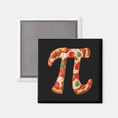 Aimant Conception de mathématiques de pizza de jour de Pi (Recto/Verso)