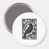 Aimant Conception de mème de dicton drôle de corbeau F Ca (Recto/Verso)