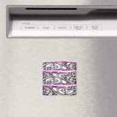 Aimant Conception de Motif croisé violet Filigree (In Situ (Lave-vaisselle))