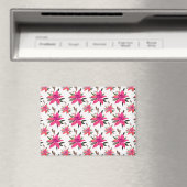 Aimant Conception de motif floral Fleurs roses (In Situ (Lave-vaisselle))