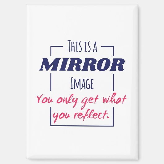 Aimant Conception de motivation Mentalité de réflexion da (Recto)