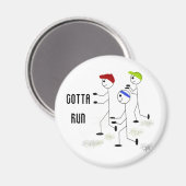 Aimant Conception de motivation pour courir vite (Recto/Verso)