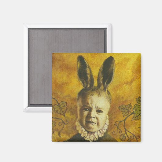 Aimant Conception de mutant lapin bébé (Recto/Verso)