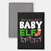 Aimant Conception de Noël de bébé elfe - 84608 (Recto/Verso)
