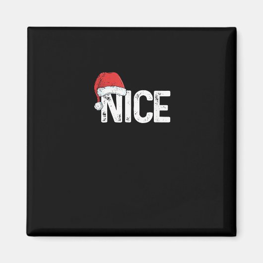 Aimant Conception de Noël drôle de correspondance méchant (Devant)