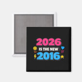 Aimant Conception de nostalgie Internet 2016 neuve 2026 (Recto/Verso)