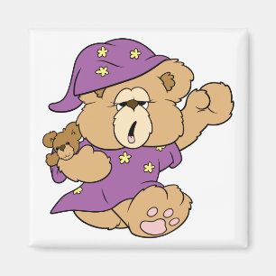 Aimant conception de nounours mignon nuit nuit sommeil