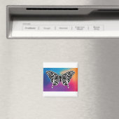 Aimant Conception de papillon avec des couleurs de couche (In Situ (Lave-vaisselle))
