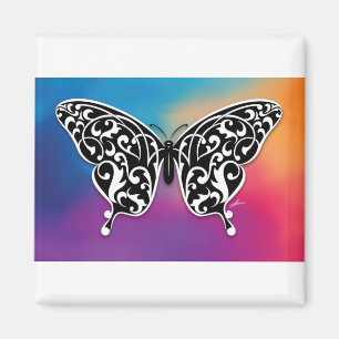 Aimant Conception de papillon avec des couleurs de couche