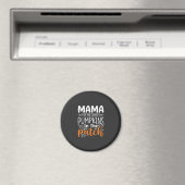 Aimant Conception de patch de citrouilles maman Halloween (In Situ (Lave-vaisselle))