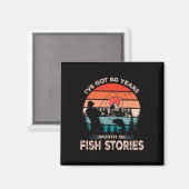 Aimant Conception de pêche cool 60 ans 60e anniversaire G (Recto/Verso)