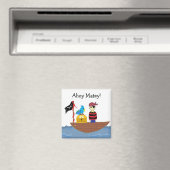 Aimant Conception de pirate Ahoy Matelot (In Situ (Lave-vaisselle))