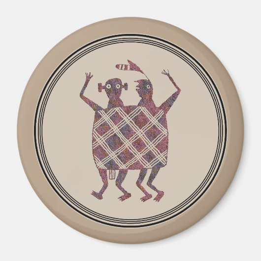Aimant Conception de poterie Mimbres (Devant)