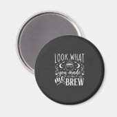 Aimant Conception de potion drôle de brasseur de sorcière (Recto/Verso)