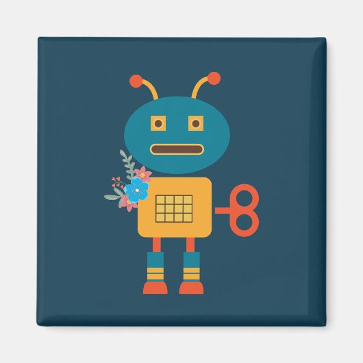 Aimant Conception de robot mignon pour enfants (Devant)