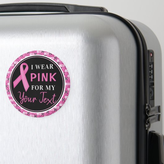 Aimant Conception de sensibilisation au cancer du sein Ru (In Situ (Bagages))