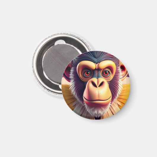 Aimant Conception de singe (Recto/Verso)