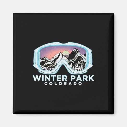 Aimant Conception de ski de Winter Park Winter Park (Devant)