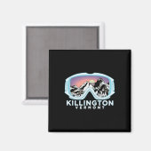 Aimant Conception de ski Killington Killington, Vt Ski Al (Recto/Verso)