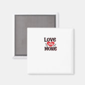 Aimant Conception de style créatif Love You More (Recto/Verso)