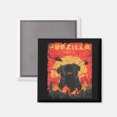 Aimant Conception de T-shirt Pugzilla pour propriétaire d (Recto/Verso)
