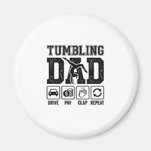 Aimant Conception de T-shirt Tumbling Dad Drive Pay Clap