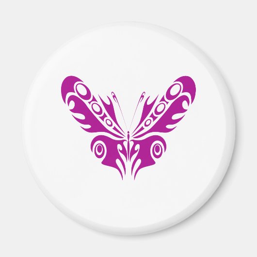 Aimant Conception de tatouage tribal papillon (Devant)