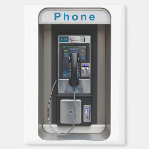 Aimant Conception de téléphone public rétro, Art de cabin