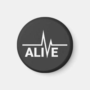 Aimant Conception de texte en temps de coeur vive