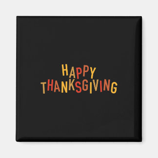 Aimant Conception de Thanksgiving joyeuse mignonne couleu