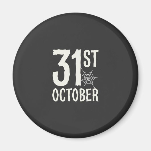 Aimant Conception de toile d'araignée Halloween du 31 oct (Devant)