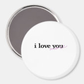 Aimant Conception de typographie de polices mixtes J'aime (Recto/Verso)