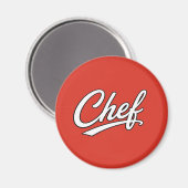 Aimant Conception de typographie de script de chef minima (Recto/Verso)