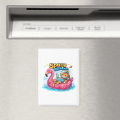 Aimant Conception de vacances de chat spatial Kawaii (In Situ (Lave-vaisselle))