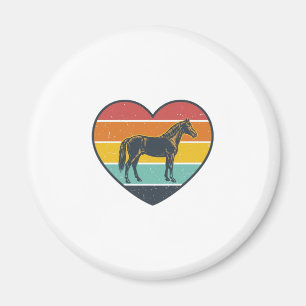 Aimant Conception de vecteur de cheval de coeur de couche