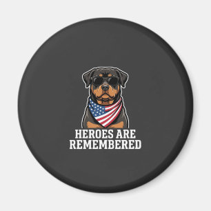 Aimant Conception de vecteur de chien héros Rottweiler pa