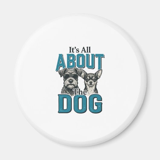 Aimant Conception de vecteur de citation d'amant de chien (Devant)