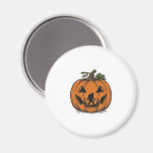 Aimant Conception de vecteur de Halloween de citrouille d (Recto/Verso)