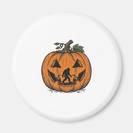 Aimant Conception de vecteur de Halloween de citrouille d (Devant)