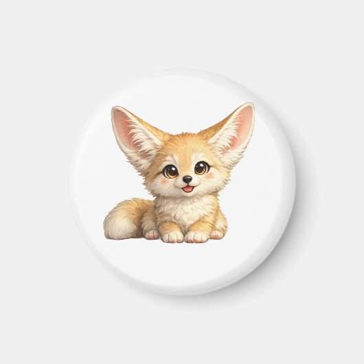 Aimant Conception de vibrations positives de renard fenne (Devant)
