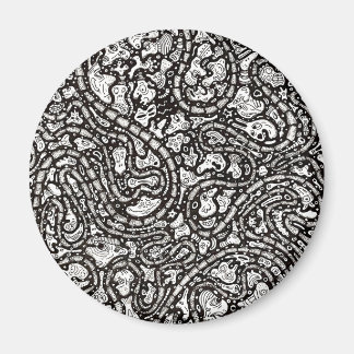 Aimant Conception de visages étranges de dessin animé tor