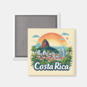 Aimant Conception de voyage au Costa Rica 🗺️ (Recto/Verso)