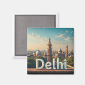 Aimant Conception de voyage Delhi Inde 🗺️ (Recto/Verso)