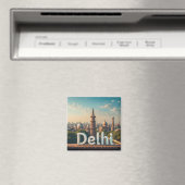 Aimant Conception de voyage Delhi Inde 🗺️ (In Situ (Lave-vaisselle))