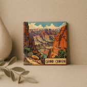 Aimant Conception de voyage rétro Grand Canyon