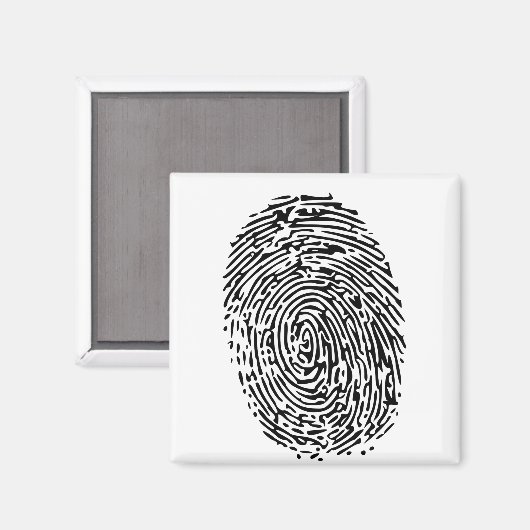 Aimant Conception d'empreintes digitales (Recto/Verso)
