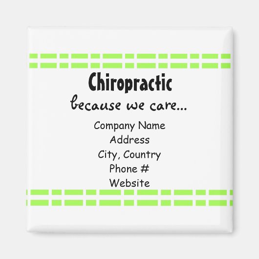 Aimant Conception des liens verts (Devant)