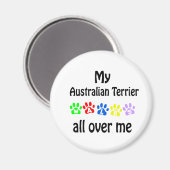 Aimant Conception des marches de Terrier australien (Recto/Verso)